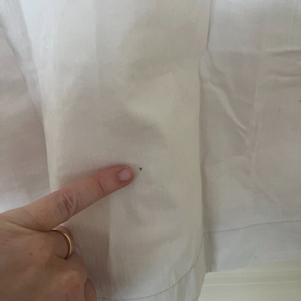 Bonpoint White Button Up Girls Dress sz 8 - Picture 6 of 8